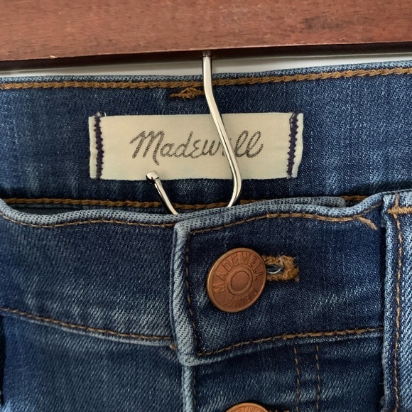 Madewell High Rise Skinny Crop Button Fly Jeans Size 29 Blue - Picture 2 of 10